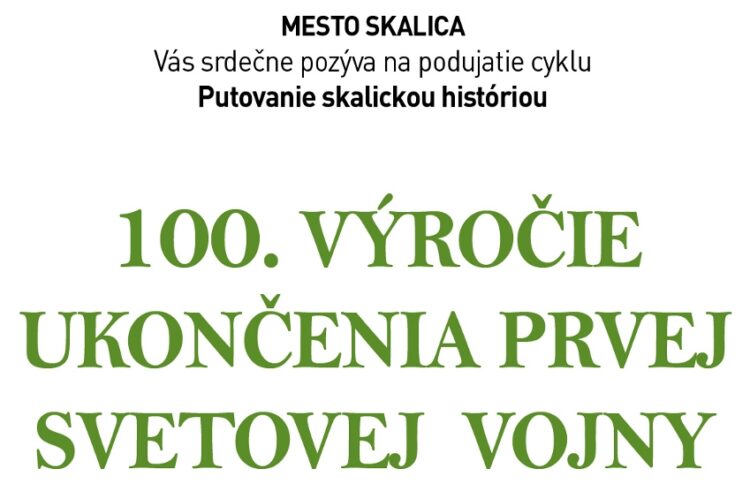 pozvánka 100. výročie ukončenia prvej svetovej vojny /   plagát