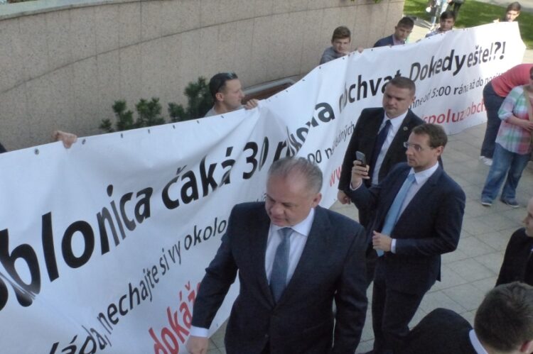 Andrej Kiska v Senici / foto: NaZahori.sk