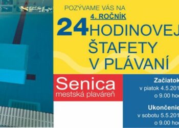 24 hodinová štafeta v plávaní Senica     /      logo podujatia