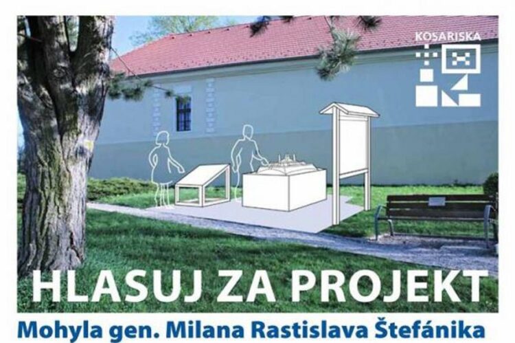 Projekt 03. okres Myjava - Mohyla gen. Milana Rastislava Štefánika / zdroj:  kosariska.sk a tsk