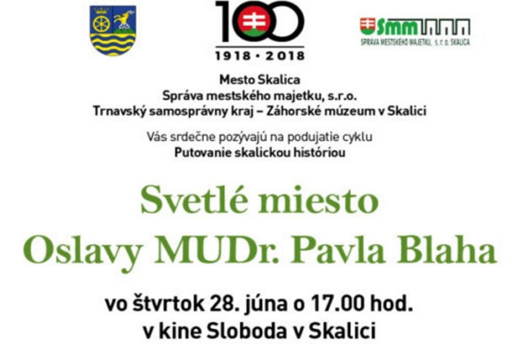 Putovanie skalickou históriou - osobnosť MUDr. Pavla Blaha / TS