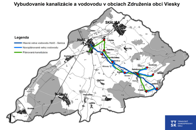 TTSK - Výstavba vodovodu a kanalizácie v obciach na Záhorí