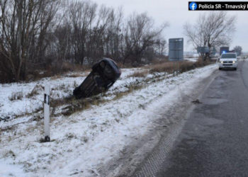 27.12.2021 došlo na ceste medzi Skalicou a Holíčom k dopravnej nehode, polícia hľadá svedkov. Zdroj: KR PZ v TT