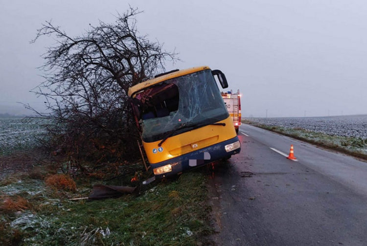 Nehoda linkového autobusu v okrese Senica zdroj: KR PZ v TT