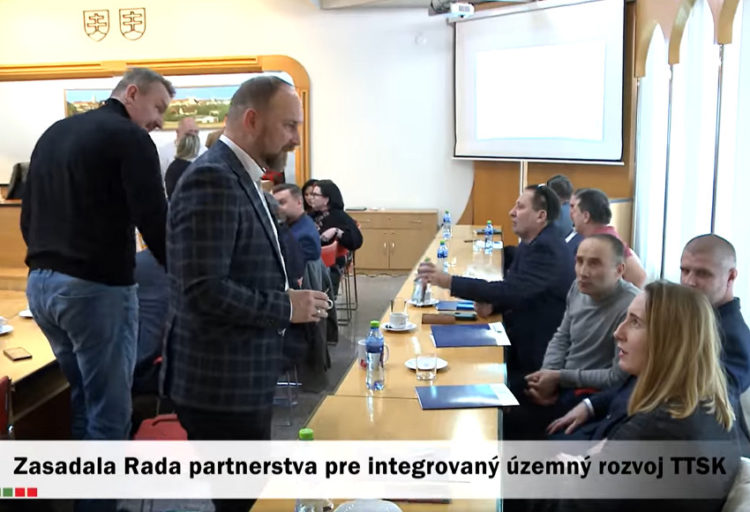 Rada partnerstva pre integrovaný územný rozvoj TTSK zdroj: video mesto Skalica.