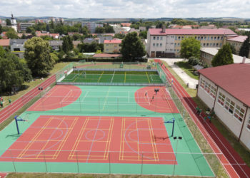 Zrekonštruovaný športový areál pri Obchodnej akadémii v Senici