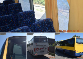 Nehoda dvoch autobusov v obci Cerová.  Zdroj: KR PZ v TT