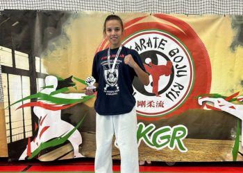 Doteraz najvýznamnejší športový úspech v histórii Karate klubu TJ Strojár Malacky sa podaril Simonke Polákovej. zdroj: Karate klub TJ Strojár Malacky