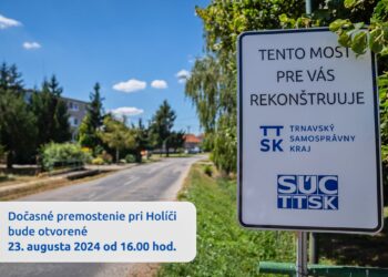 Dočasné premostenie pri meste Holíč Zdroj: TTSK