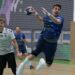 Vpravo Lukáš Konečný (HC Záhoráci), vľavo Jakub Antala (Sporta Hlohovec). HC Záhoráci - Sporta Hlohovec 34:27, 5. kolo Niké Handball extraligy Autor: Vladimír Miček