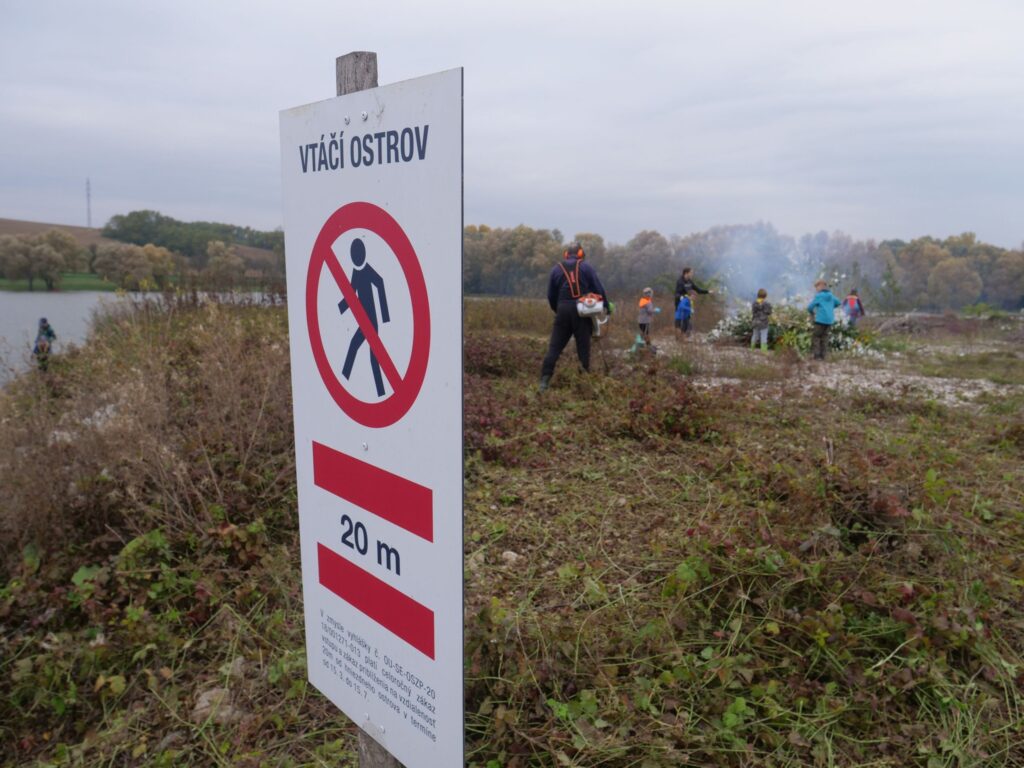 vtáčí ostrov Kunovská priehrada mesto Senica