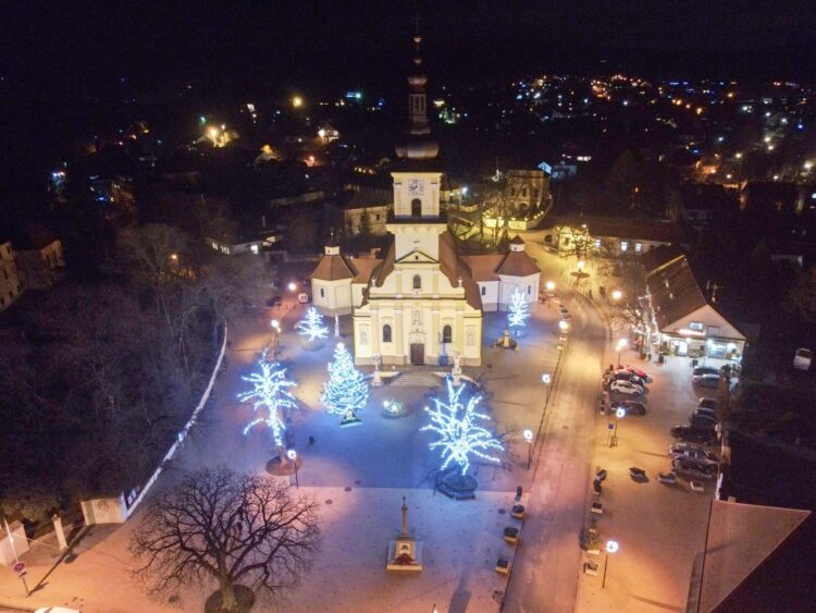 Vianočná Stupava s Kostolom sv. Štefana kráľa zdroj: archív Vladimír Miček NaZáhorí