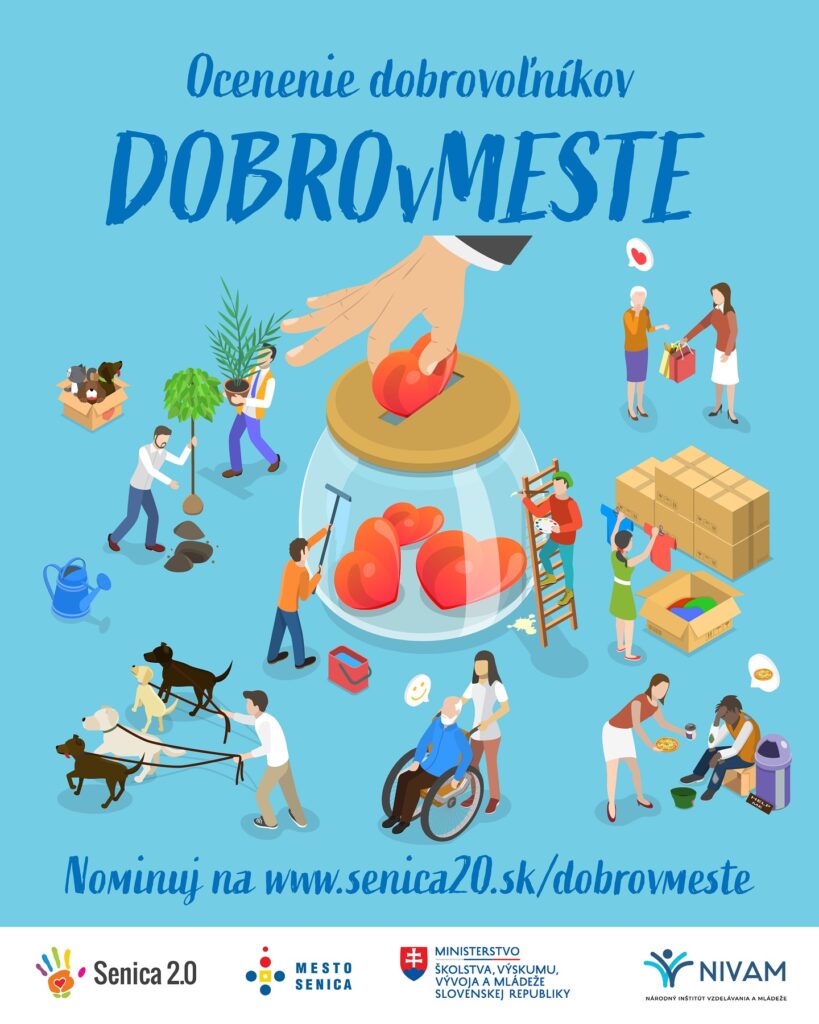 Dobro v meste: Senica ocení výnimočných dobrovoľníkov